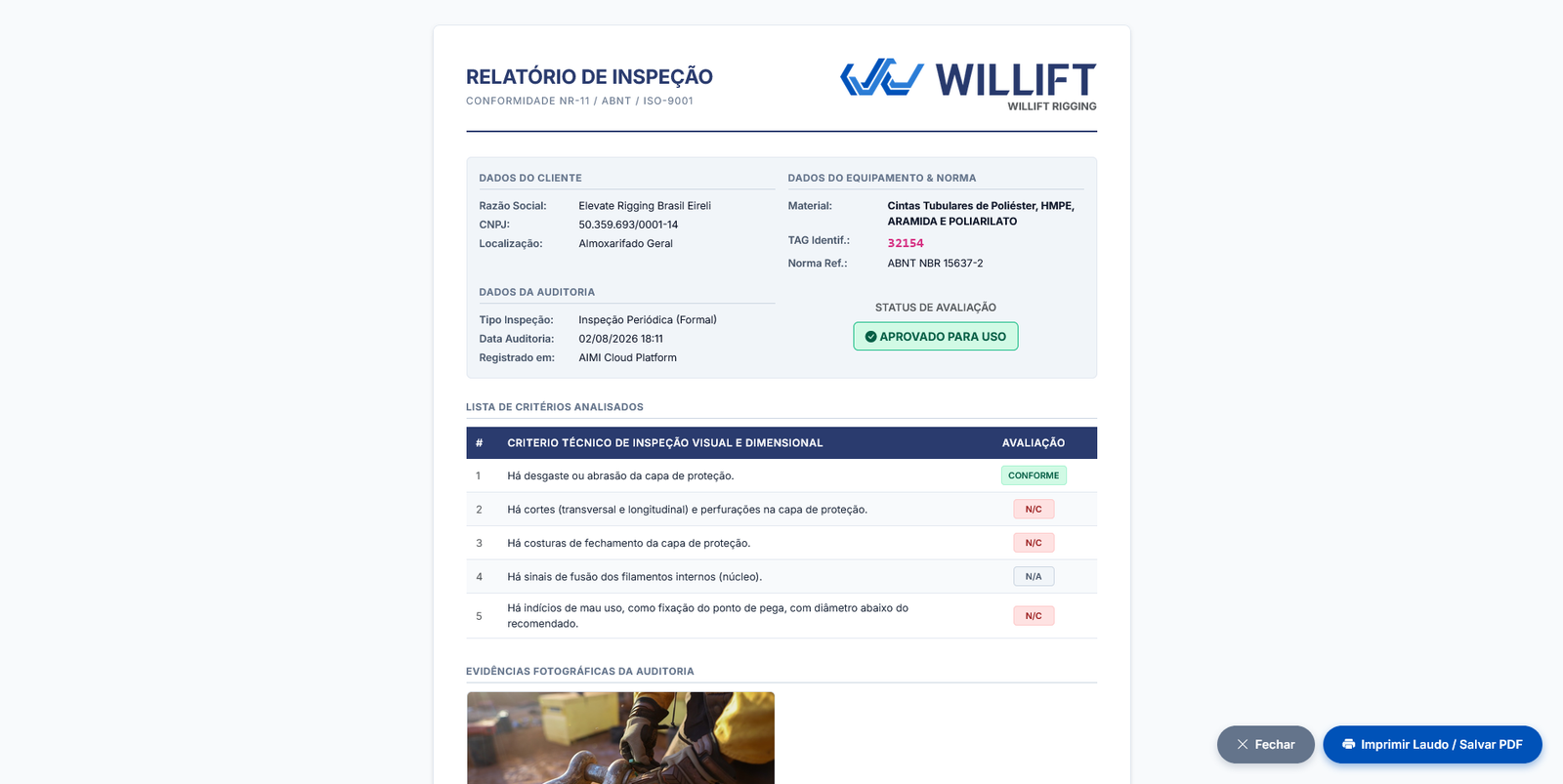 Laudos em PDF